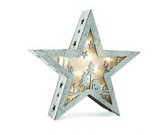 Small Foot Weihnachtsbeleuchtung, Holz, weiß, 27 x 6 x 26 cm