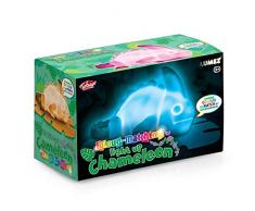 LED Dekolampe Chamäleon, Dekolicht mit Farbwechsel, ca. 18,5 cm groß, batteriebetrieben, dekorativer Blickfang für Ihr Zuhause