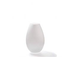 Holmegaard Cocoon Vase, Glas, Bianco, 17 cm