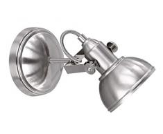 Reality Leuchten Wandspot Gina R80151007, Metall Nickel matt, 1 x E14