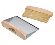 KitchenCraft Living Nostalgia Schreibtisch Kehrschaufel und Pinsel-Set, 16 x 11 x 14 cm