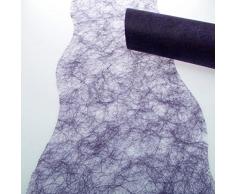 Deko AS GmbH Sizoflor Tischband Wellenschnitt violett ca. 25 cm Rolle 25 Meter 60W 028-R