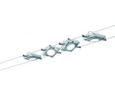 Paulmann 501.08 Seilsystem MacLED Set erweiterbar Tageslichtweiß 4x4W Chrom matt Dimmbar Tunable white LED 50108 Seilleuchte Hängeleuchte