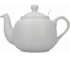 London Pottery LPFHTPOT6GRY Farmhouse Teekanne mit Teesieb in Geschenkbox, keramik