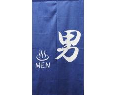 Narumi Narumikk Noren (traditioneller japanischer Vorhang) 85x150cm In Japan hergestellt (Onsen Springs Bath Men 14–262)