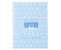 Goldbuch Babytagebuch, Kleiner Prinz, 21 x 28 cm, 44 illustrierte Seiten, Kunstdruck mit Relieflack und Accessoires, Blau, 11088