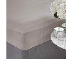 Silentnight Daunendecke aus ägyptischer Baumwolle Spannbetttuch, Stein, Super King