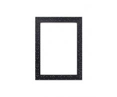 Memory Box Bilderrahmen, mit MDF-Rückwand, fertig zum Aufhängen, mit bruchsicherer Styrol-Plexiglasscheibe, Schwarz, 43,2 x 43,2 cm