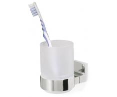 Tiger Ontario Becherhalter und Zahnputzbecher, Glas, chrom