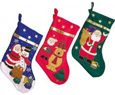 Nikolausstiefel, 3-er Set Weihnachtsdeko