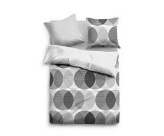 TOM TAILOR 0069846 Satin Bettwäsche Garnitur mit Kopfkissenbezug (Baumwolle) 1x 155x200 cm + 1x 80x80 cm, schwarz