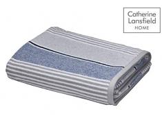 Catherine Lansfield Handtuch, gestreift, Blau
