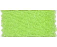 Kneer Flausch-Biber Q80 Spannbetttuch, Farbe:54 - Limone;Größe:90x190-100x200 cm