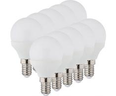 MÜLLER-LICHT 400037 A+, 10er-Set LED Lampe Tropfenform Essentials Ersetzt 25 W, Plastik, 3 watts, E14, Weiß, 4.5 x 4.5 x 7.8 cm