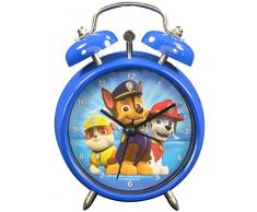 PAW PATROL Wecker, Metall, blau, 7.5 x 4 x 12 cm