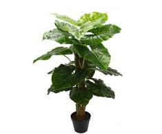 Flair Flower Philo Topf, Künstliche-Pflanze, Kunst-Blume, Polyester, Kunststoff, grün, 85 cm hoch, 44 cm breit