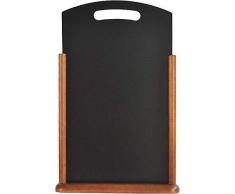 Securit Aufstellbare Menütafel / Kreidetafel, lackiert, mit Griff, 30 x 50 cm, Dunkelbraun