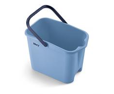 Mery 0317.31 Rechteckiger Treteimer 14 Liter, Polypropylen, Blau, 23.5 x 37.5 x 26.5 cm