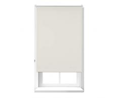 Relaxdays, beige Thermorollo, Verdunkelungsrollo mit Klemmfix Halterung, Hitzeschutz, Gesamt 70x160cm, Stoffbreite 66 cm, 160 x 70 x 4 cm