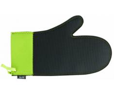 IBILI Ofenhandschuh, Hitzhandschuh, Topfhandschuh, Serie Neopreno, hitzebeständig, grün-schwarz, Maße 33,5 x 20 cm