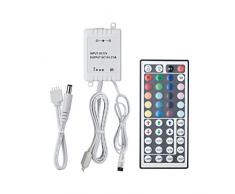 Paulmann 70202 YourLED RGB-Controller für LED Strip mit IR-Fernbedienung Stripe Zubehör Weiß Kunststoff 12V DC Schalten Dimmen Steuern Programmieren