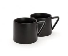 Bredemeijer Becher Lund, schwarz (2-er Set), Keramik, 9.2 x 11.9 x 7.7 cm