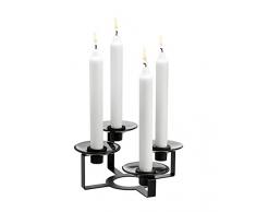 Holmegaard Kerzenhalter, Schwarz, 20.8x19.5x9.7