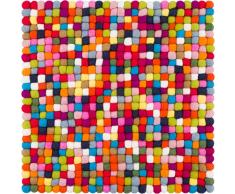 myfelt Lotte Sitzauflage, Wolle, Bunt, 36 x 36 cm