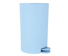 MSV Kosmetikeimer Osaki Mülleimer Treteimer Abfalleimer - 3 Liter - mit Herausnehmbaren Inneneimer - Hellblau