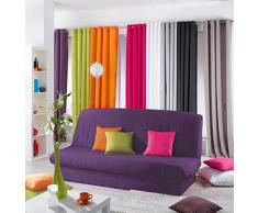 Douceur DIntérieur - 1603199, Bettcouch Schonbezug, 120 x 140 cm, 185 x 200 cm, Essentiel, Polyester Unifarben, Braun