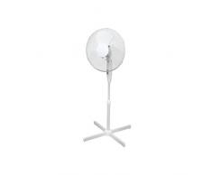 ito electronics ito Standventilator 40 cm Durchmesser weiß-oszillierend + 3 Geschwindigkeiten einstellbare Höhe/Verstellbarer Neigungswinkel, 40 x 14 x 125 cm