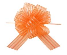 Eleganza 15 mm x 25 m Geschenkband aus Organza mit Satin-Einfassung, Orange 4