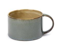 Serax Terres De Rêves Tasse, Töpferei, grau, blau, One Size