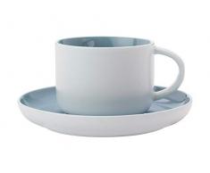 Maxwell Williams Tint Espressotasse und Untertasse in Geschenkbox, Porzellan, 100 ml, Wolkenblau, Volle Größe