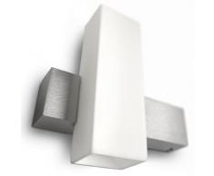 Philips myLiving Savoir Energiespar Wandleuchte, mit 9W, inklusive Leuchtmittel, 1-flammig, Aluminium, 332054816