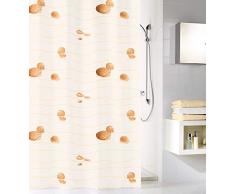 Kleine Wolke Miami Duschvorhang, 100% Polyester, Beige, 120x200 cm