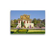Premium Textil-Leinwand 45 x 30 cm Quer-Format Pavillon im Königspalast in Phnom Phen | Wandbild, HD-Bild auf Keilrahmen, Fertigbild auf hochwertigem Vlies, Leinwanddruck von Harry Müller