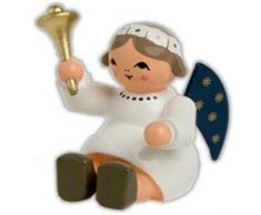 KWO Olbernhau 75676 Engel, sitzend mit Glocke, 4 cm