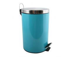 MSV 100214 Treteimer Mülleimer Kosmetikeimer Abfalleimer 12L - 12 Liter - Blau