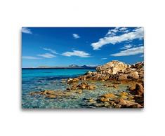 Calvendo Premium Textil-Leinwand 75 x 50 cm Quer-Format Sardinien - Der Norden | Wandbild, HD-Bild auf Keilrahmen, Fertigbild auf hochwertigem Vlies, Leinwanddruck von Martin Rauchenwald