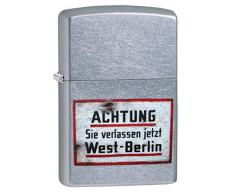 Zippo Classic Lighter-Old German Sign Feuerzeug, Messing, Individual Design, Original Pocketsize