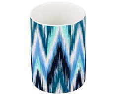 Möve+ Ikat Zahnbürstenhalter Ø7,5x10,5cm, blue