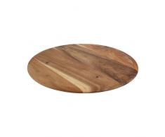 T & G Woodware Barock Rund Pizza Servierbrett, Acasia