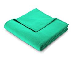 Plaid Kuscheldecke Sofadecke Wohndecke Ãœberwurf Tagesdecke - Biederlack - Colour Cotton - Türkis - 150x200 cm
