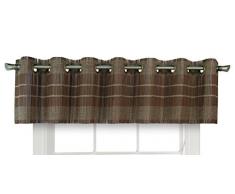 Versailles Home Fashions bpu147212–12 Bambus Holz Querbehang mit Tüllen, 182,9 x 30,5 cm Walnuss