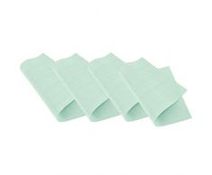 Venilia Mint Tischset Platzset Tischwäsche Platzdeckchen für Esszimmer gewebt MESH Wellen-Muster Gewebe 4er Set Vinyl, 4 Stk. 45 x 30 cm, 59019, Kunststoff