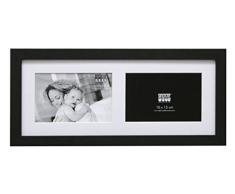 Deknudt Frames S66KC2-10.0X15.0 Bilderrahmen, fÃ¼r 2 horizontale Fotos, Schwarz 40,5 x 19 x 2 cm