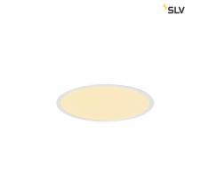 SLV MEDO 40 EL, LED Indoor Deckeneinbauleuchte, Rahmenversion, weiß, 3000/4000K Leuchte, Aluminium, 0 W