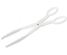 Fackelmann Greifzange, Grillzange aus Kunststoff, Universalzange fÃ¼r die KÃ¼che (Farbe: WeiÃ), Menge: 1 StÃ¼ck