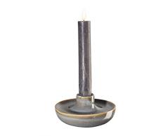 ASA SAISONS Kerzenständer, Keramik, grau, 5,5cm